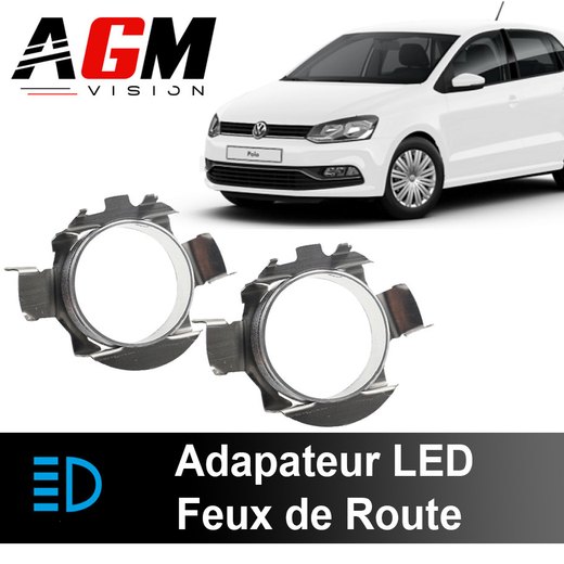 Pakke med 2 LED-adaptere til fjernlys Volkswagen Polo 5 6R 2009-2017. Pakke med 2 LED-adaptere til fjernlys Volkswagen Polo 5 6R 2009-2017.