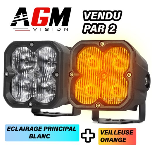 SADA 2 LED SVĚTLOMETŮ QUADRA TECH DRIVING DUAL COLOR 40W SADA 2 LED SVĚTLOMETŮ QUADRA TECH DRIVING DUAL COLOR 40W