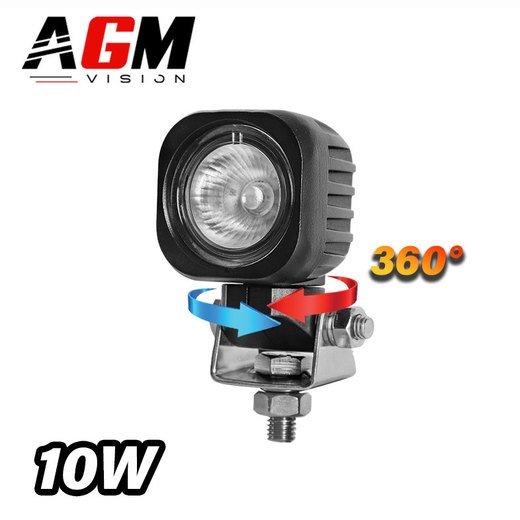 KWADRATOWY REFLEKTOR ROBOCZY LED ROTAX 360° 10W KWADRATOWY REFLEKTOR ROBOCZY LED ROTAX 360° 10W