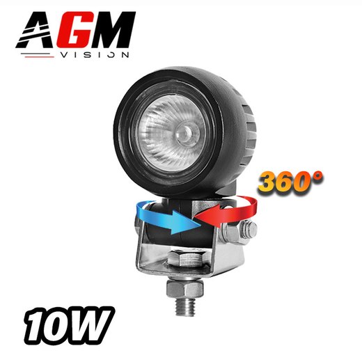 Phare de travail LED rond Rotax 360° 10W