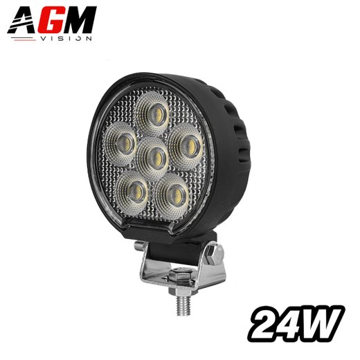 Rund LED-arbeidslys ST-PRO Flood 24W