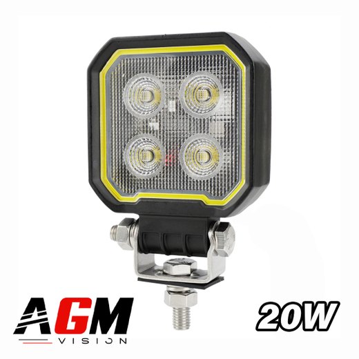 Phare de travail LED carré X-Pro 20W Phare de travail LED carré X-Pro 20W