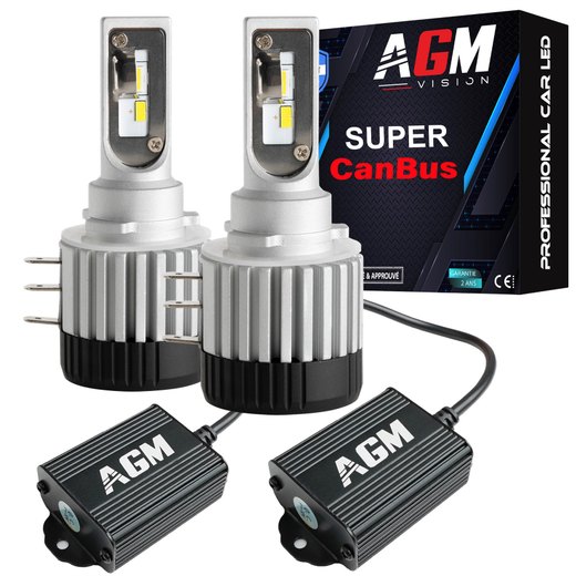 Sada LED žárovek H15 SUPER CANBUS V2