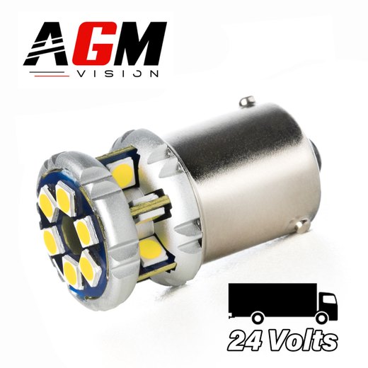 LED-lampa R5W-R10W Mini Ultra Power Vit 24 Volt Lastbil