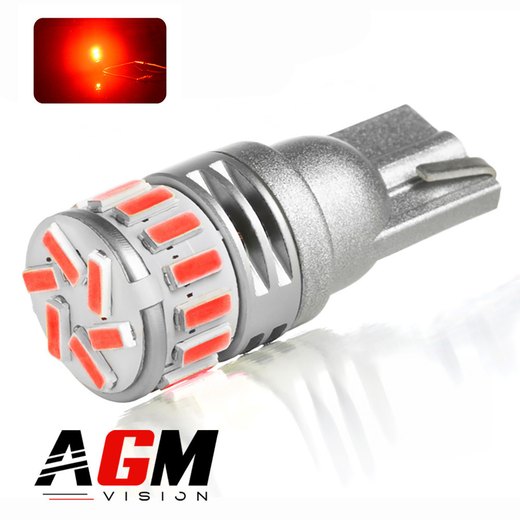 Ampoule LED T10-W5W 360° - Rouge Ampoule LED T10-W5W 360° - Rouge