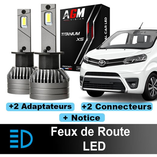 LED fjernlys-pakke Toyota Proace 2016 til 2023 - 90 watt - 15 300 lumen LED fjernlys-pakke Toyota Proace 2016 til 2023 - 90 watt - 15 300 lumen