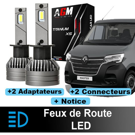 Pack feux de route LED Renault Master 3 phase 3 (2019-2025)