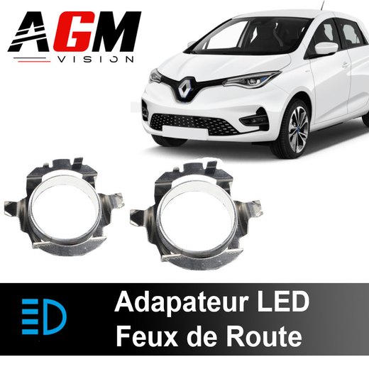 Pack de 2 adaptateurs LED pour feux de route Renault Zoe 2012 - 2019