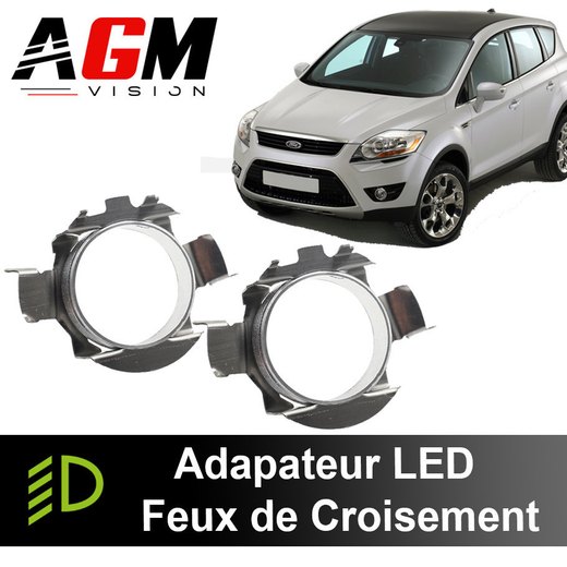 Pakke med 2 LED-adaptere til nærlys Ford Kuga 1 (2008 - 2013) Pakke med 2 LED-adaptere til nærlys Ford Kuga 1 (2008 - 2013)