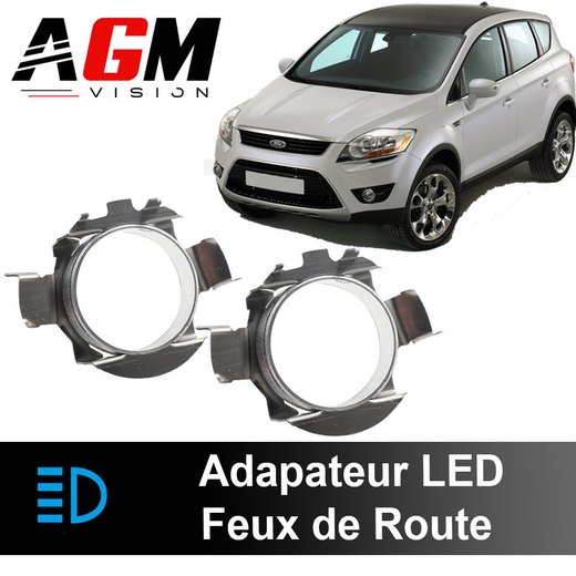 Confezione da 2 adattatori LED fari abbaglianti Ford Kuga 1 2008 - 2013