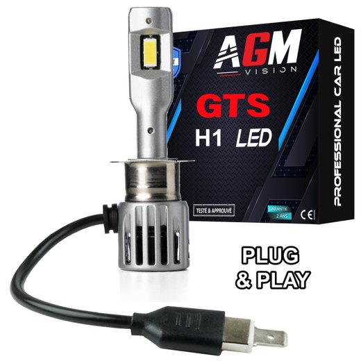 Ampoule LED H1 GTS EVO R35W - Réglable & Ventilée, 5050 lumens, blanc 5800K