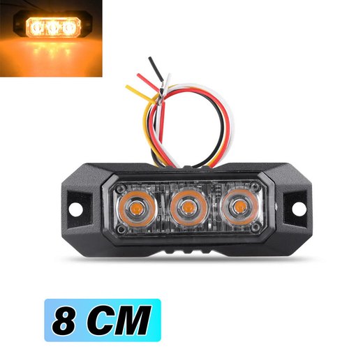 LED flash gennemtrængningslys ORANGE 8 cm LED flash gennemtrængningslys ORANGE 8 cm