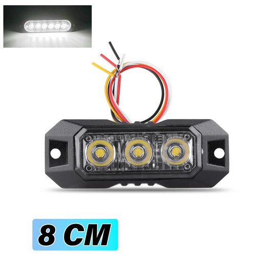 Lumină de penetrare LED flash alb 8 cm Lumină de penetrare LED flash alb 8 cm
