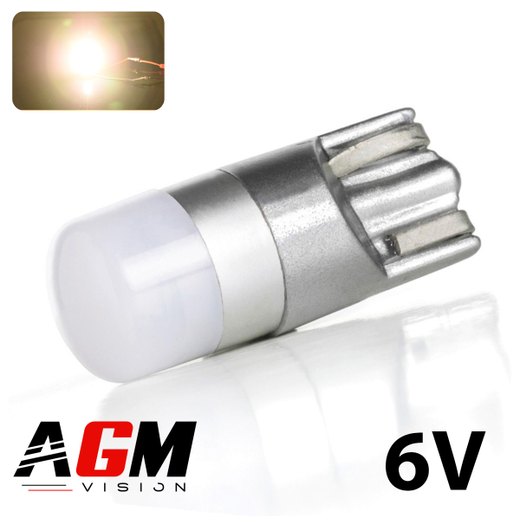 Żarówka LED T10-W5W ANGEL 6V (ciepła biel 4000K)