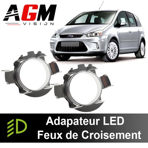 Pakke 2 LED-adaptere for nærlys Ford C-Max 1 2007 - 2010 Pakke 2 LED-adaptere for nærlys Ford C-Max 1 2007 - 2010