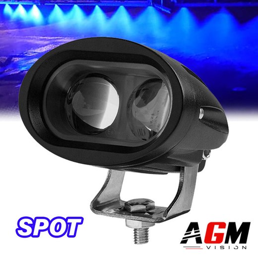 LED-blått ovalt bi-linse-frontlys for sprøyting - Traktor LED-blått ovalt bi-linse-frontlys for sprøyting - Traktor