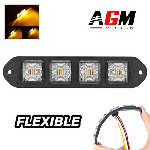 LED flash flexibilní oranžové penetrační světlo 14 cm LED flash flexibilní oranžové penetrační světlo 14 cm