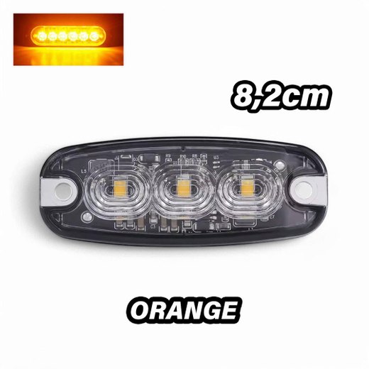 Światło penetracyjne XT-SLIM LED POMARAŃCZOWE błysk 8,2 cm