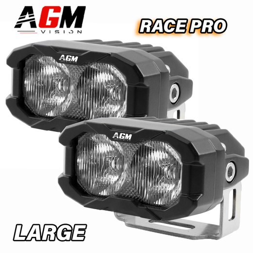Κιτ 2 Μίνι Μπάρες LED Μοτοσικλέτας Race Pro Flood 60W + Φως θέσης Πορτοκαλί Κιτ 2 Μίνι Μπάρες LED Μοτοσικλέτας Race Pro Flood 60W + Φως θέσης Πορτοκαλί
