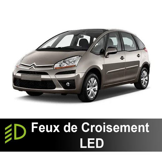 Zestaw świateł mijania LED Citroën C4 Picasso 2006 à 2013 - 90 watts - 15 300 lumens Zestaw świateł mijania LED Citroën C4 Picasso 2006 à 2013 - 90 watts - 15 300 lumens