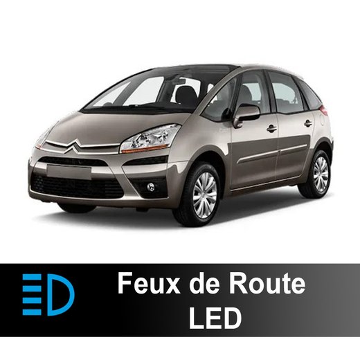 LED fjernlys-pakke Citroën C4 Picasso 2006 til 2013 - 90 watt - 15300 lumen LED fjernlys-pakke Citroën C4 Picasso 2006 til 2013 - 90 watt - 15300 lumen