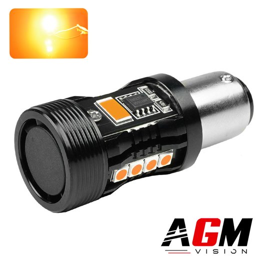 Lâmpada LED PY21W-BAU15S VORTEK (Laranja) Lâmpada LED PY21W-BAU15S VORTEK (Laranja)