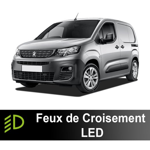 Πακέτο LED φώτων μεσαίας σκάλας Peugeot Partner 2018 à 2024 - 90 watts - 15 300 lumens Πακέτο LED φώτων μεσαίας σκάλας Peugeot Partner 2018 à 2024 - 90 watts - 15 300 lumens