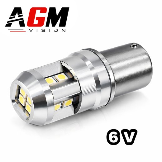 Ampoule LED P21/5W-BAY15D SMART 6 Volts (Blanc 6000K)