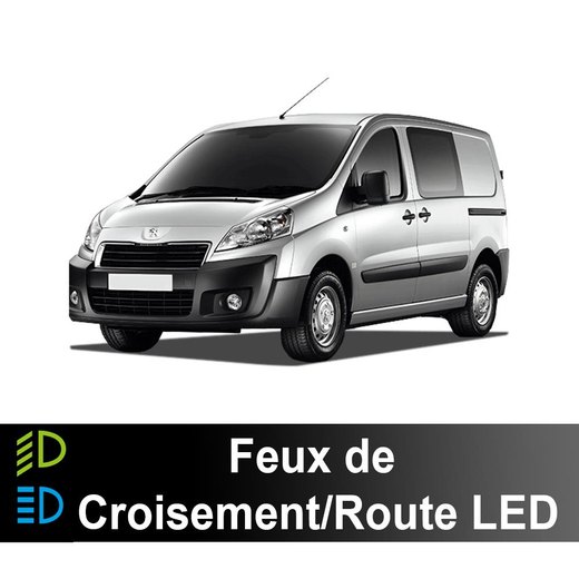 LED-lähivalo-/kaukovalopaketti Peugeot Partner 2 2007 à 2016 - 70 watts - 11 200 lumens LED-lähivalo-/kaukovalopaketti Peugeot Partner 2 2007 à 2016 - 70 watts - 11 200 lumens
