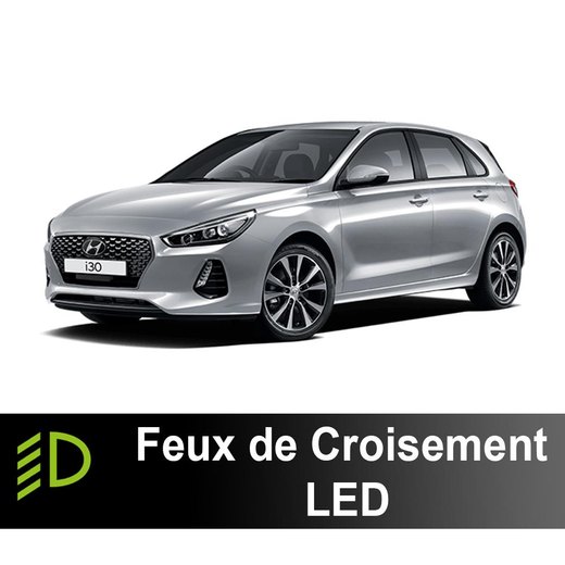 LED halvljuspaket Hyundai I30 3 2017 à 2025 - 90 watt - 15 300 lumen