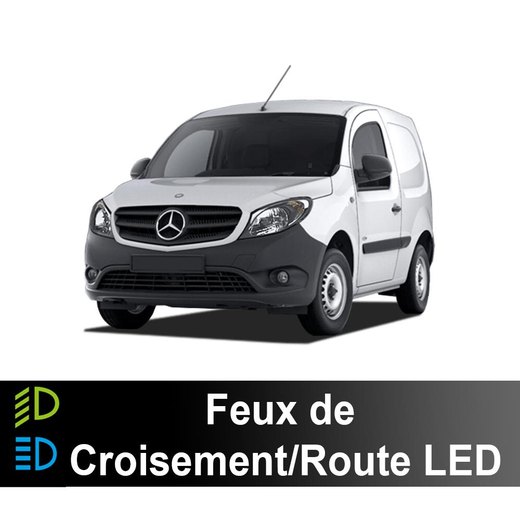 Pachet lumini de întâlnire/drum LED Mercedes Citan 2012 à 2021 - 70 watts - 11200 lumeni Pachet lumini de întâlnire/drum LED Mercedes Citan 2012 à 2021 - 70 watts - 11200 lumeni