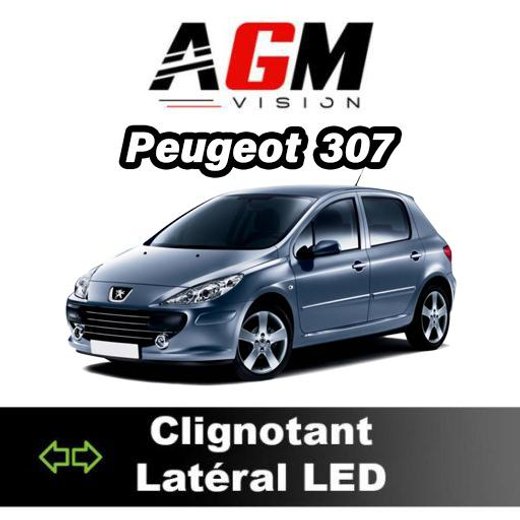 PAKKE LED Sideblinklys Peugeot 307 fra 2000 til 2009