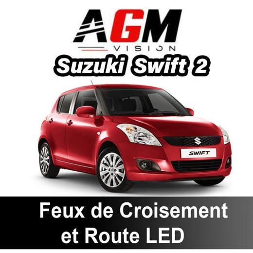 PACK LED Nærlys / Fjernlys Suzuki Swift 2 fra 2004 til 2010 PACK LED Nærlys / Fjernlys Suzuki Swift 2 fra 2004 til 2010