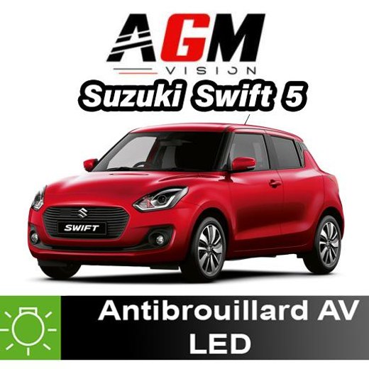 Suzuki Swift V 2017 à 2023 etusumuvalojen LED-paketti Suzuki Swift V 2017 à 2023 etusumuvalojen LED-paketti