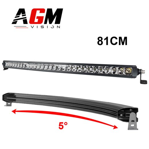 SLANK BUET LED-LYSSTANG FLOOD 81CM - 90 WATT - 8000 LUMEN - BRED BELYSNING