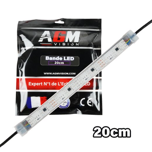 Dobbelt-rækket LED-strimmel 20 cm til X-Trem neon under bilens chassis Dobbelt-rækket LED-strimmel 20 cm til X-Trem neon under bilens chassis