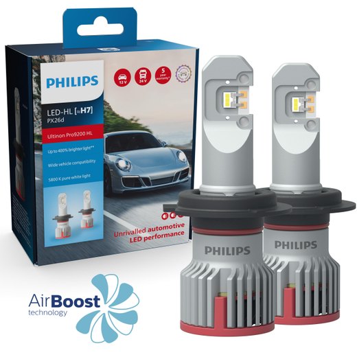 Κιτ λαμπτήρων H7 LED Philips Ultinon Pro9200 Boost (Μη εγκεκριμένο) Κιτ λαμπτήρων H7 LED Philips Ultinon Pro9200 Boost (Μη εγκεκριμένο)