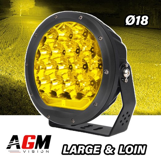 LISÄLEDIVALONHEITIN PYÖREÄ KELTAINEN MAX-POWER 120W - Yhdistelmävalo + pitkän kantaman valo - Ø 18 cm LISÄLEDIVALONHEITIN PYÖREÄ KELTAINEN MAX-POWER 120W - Yhdistelmävalo + pitkän kantaman valo - Ø 18 cm