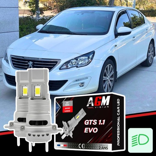 Kit LED faróis baixos Peugeot 408 Kit LED faróis baixos Peugeot 408