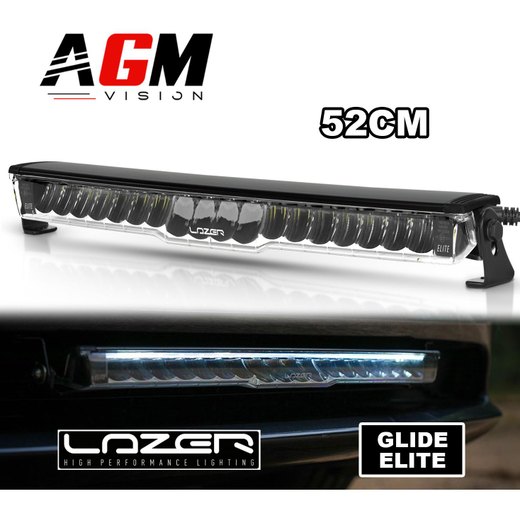 BARRE LED LAZER GLIDE ELITE - Incurvée + veilleuse blanche BARRE LED LAZER GLIDE ELITE - Incurvée + veilleuse blanche