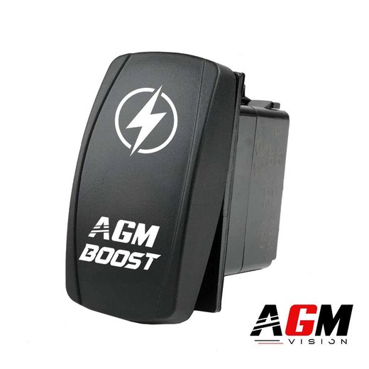 Buton comutator AGM BOOST Bare LED (cu iluminare) Buton comutator AGM BOOST Bare LED (cu iluminare)