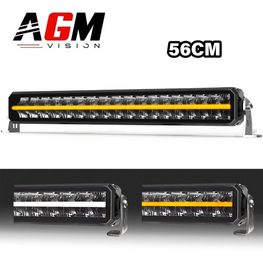 Bară LED cu dublu rând Agri-Truck-4x4-V2 - Lumină de poziție portocaliu/alb - 56 cm Bară LED cu dublu rând Agri-Truck-4x4-V2 - Lumină de poziție portocaliu/alb - 56 cm