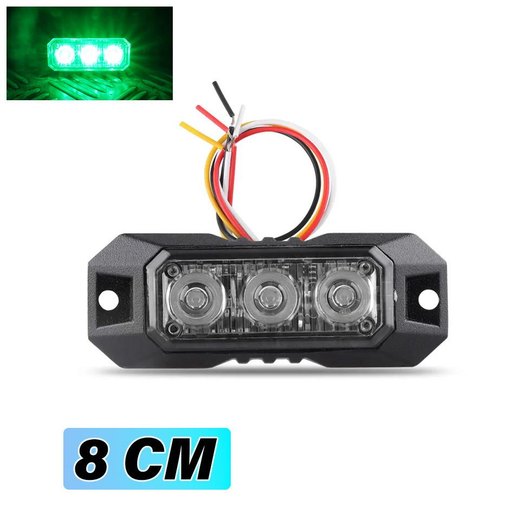 Luce di penetrazione LED flash VERDE 8CM Luce di penetrazione LED flash VERDE 8CM