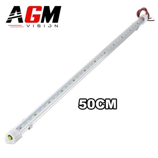 Réglette LED Intérieur 50 cm – Éclairage blanc 6000K 12V pour fourgon, utilitaire et camping-car