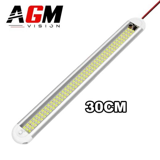 Réglette LED Intérieur 30 cm Haute Puissance – Éclairage Blanc 6000K 12V pour Fourgon, Utilitaire et Camping-Car