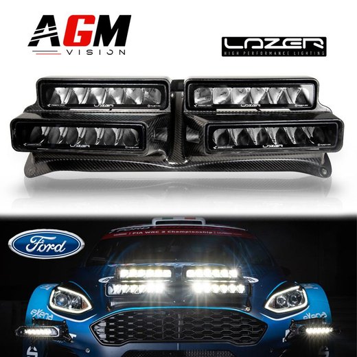 Ανθρακονημάτινο κάλυμμα ράλι με 4 μπάρες LED Lazer – Fiesta MKII Ανθρακονημάτινο κάλυμμα ράλι με 4 μπάρες LED Lazer – Fiesta MKII