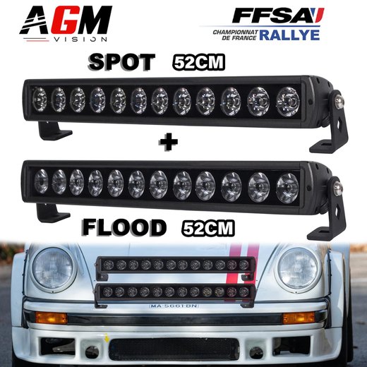 ΠΑΚΕΤΟ ΔΙΠΛΩΝ ΜΠΑΡΩΝ LED RALLYE - DARK V1 52CM : SPOT & FLOOD ΠΑΚΕΤΟ ΔΙΠΛΩΝ ΜΠΑΡΩΝ LED RALLYE - DARK V1 52CM : SPOT & FLOOD