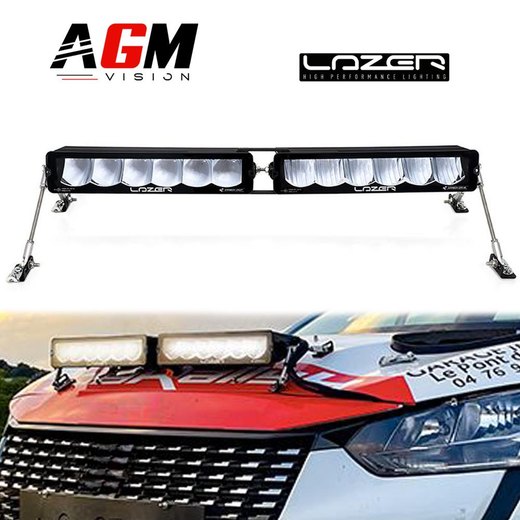 Sæt med 2 Carbon-6 LED-ramper til universelt rally Sæt med 2 Carbon-6 LED-ramper til universelt rally