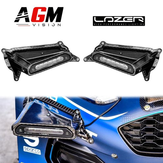 Pody LED do oświetlenia zakrętów Lazer do rajdów - Ford Fiesta R5 MKII Pody LED do oświetlenia zakrętów Lazer do rajdów - Ford Fiesta R5 MKII