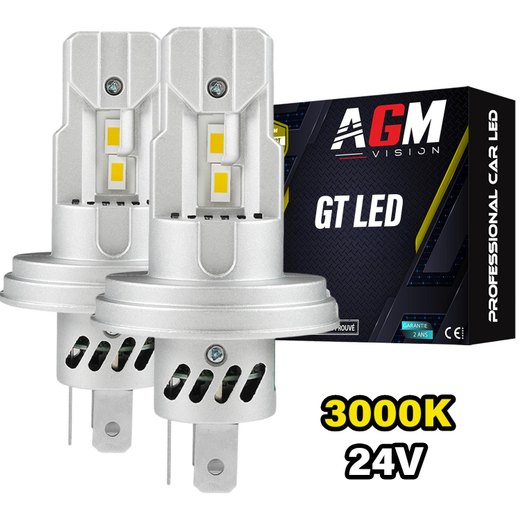 Kit Ampoules LED R2 P45T GT - JAUNE 3000K – Spécial Camions & Poids Lourds (24V à 48V) Kit Ampoules LED R2 P45T GT - JAUNE 3000K – Spécial Camions & Poids Lourds (24V à 48V)
